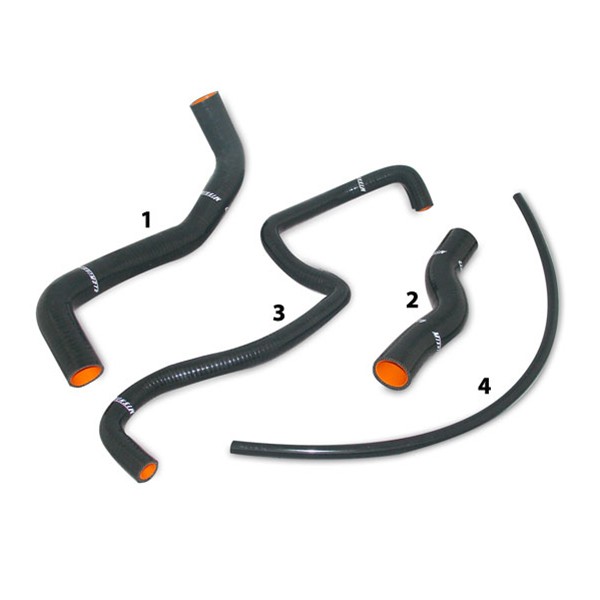 Kit de manguitos de silicona Mishimoto para radiador de agua 350Z Kit de manguitos de silicona Mishimoto para radiador de agua 350Z