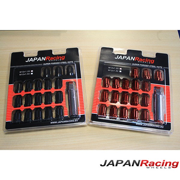 Tuercas cortas 12x1,25 Japan Racing para llantas Tuercas cortas 12x1,25 Japan Racing para llantas