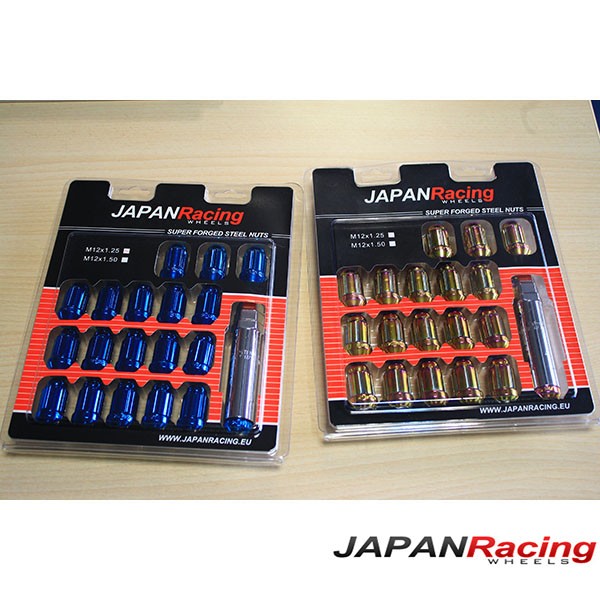 Tuercas cortas 12x1,25 Japan Racing para llantas Tuercas cortas 12x1,25 Japan Racing para llantas